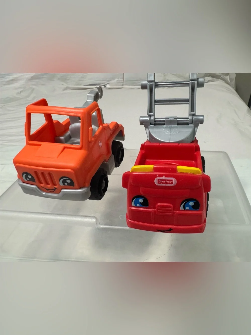 Little People Bright Red & Orange Rescue Truck Playset with Extendable Ladder